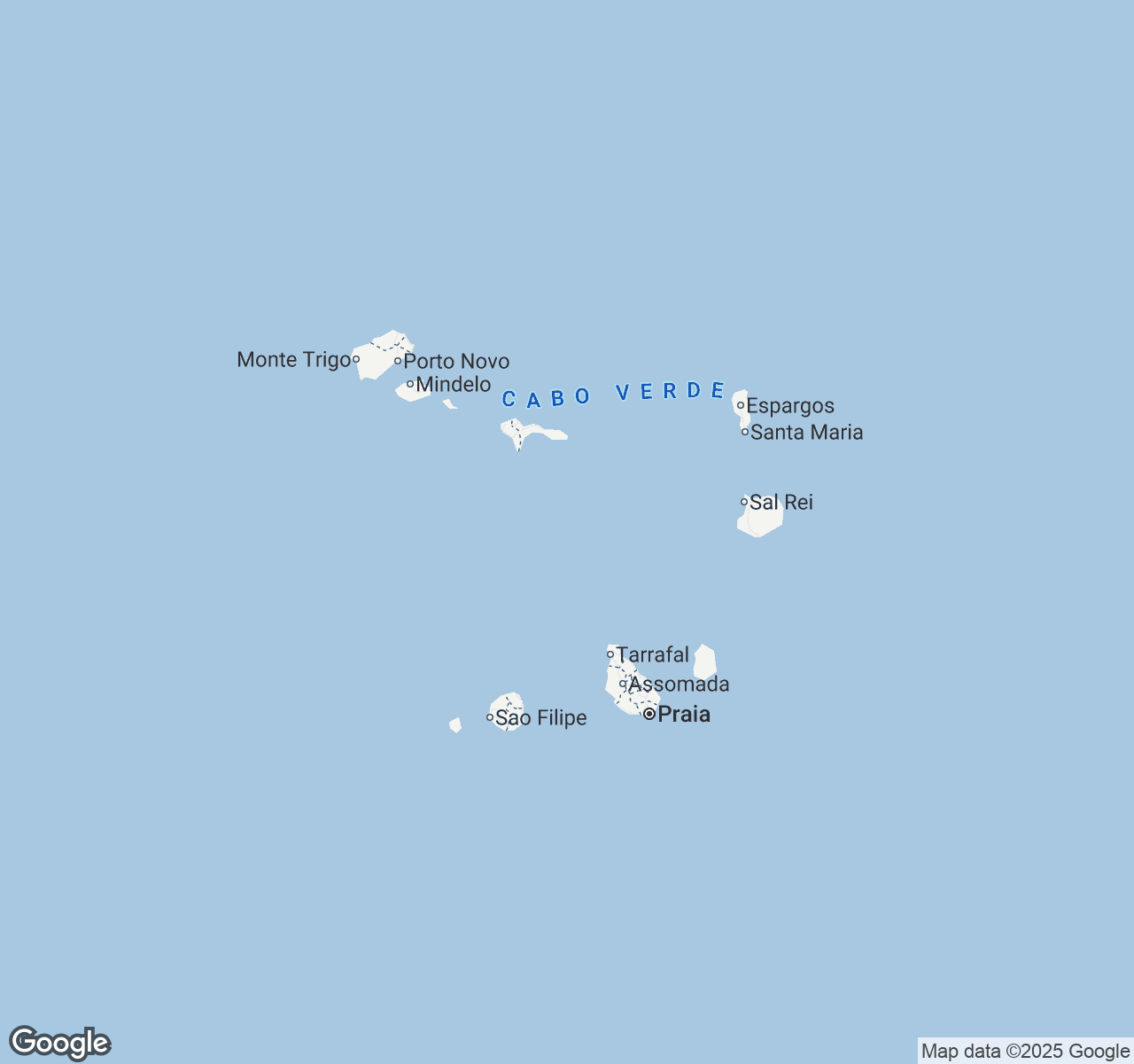 Map of Cabo Verde